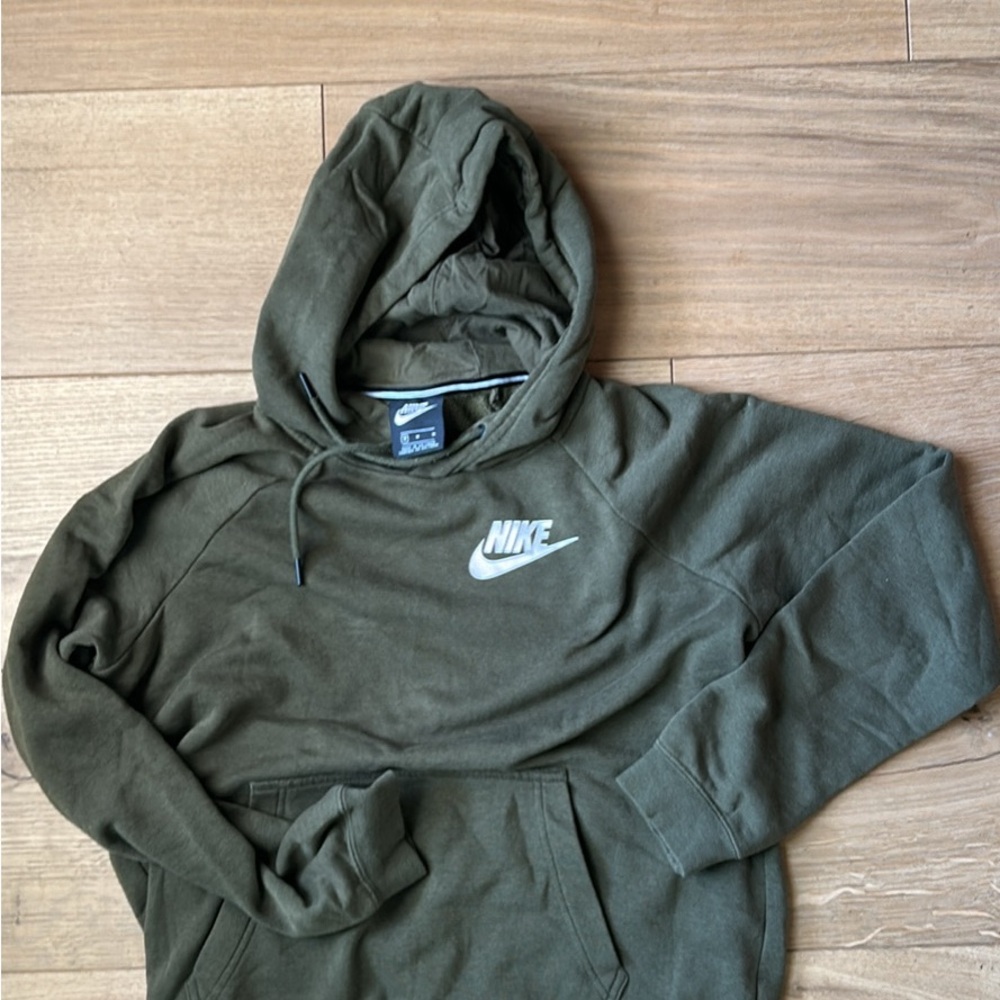 Nike Women's Olive Green Hoodie